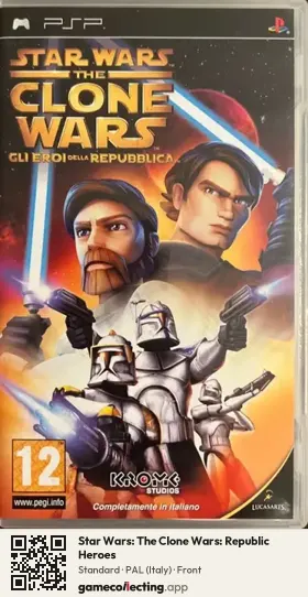 Star Wars: The Clone Wars: Republic Heroes PlayStation Portable, Italy box front