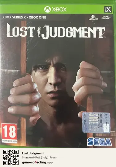 Lost Judgment Xbox Series X, Italy box front