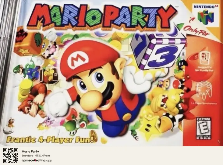 Mario Party Nintendo 64, NTSC box front