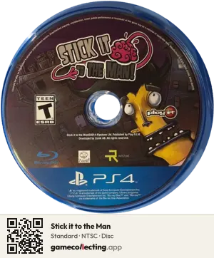 Stick it to the Man PlayStation 4, NTSC disc