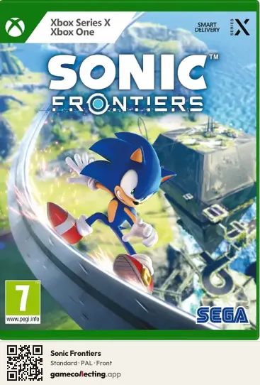 Sonic Frontiers Xbox Series X, PAL box front