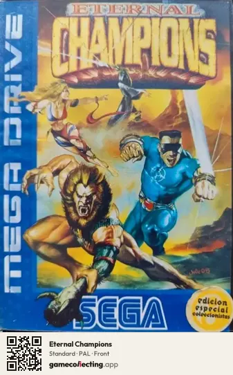 Eternal Champions Sega Mega Drive / Genesis, PAL box front