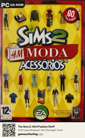 The Sims 2: H&M Fashion Stuff Computer, Portugal box front