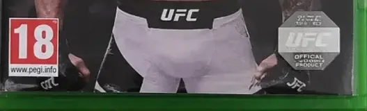 EA Sports UFC 3, the PEGI square on its front