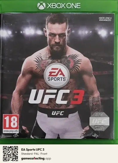 EA Sports UFC 3 Xbox One, PAL box front