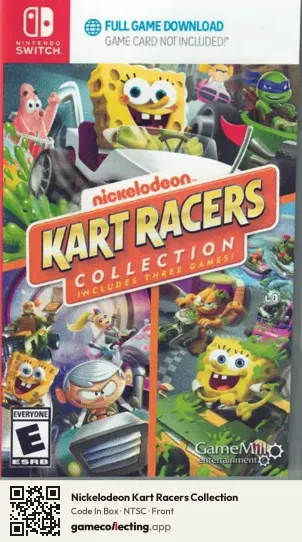Nickelodeon Kart Racers Collection Nintendo Switch, NTSC box front