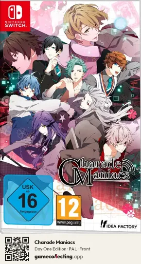 Charade Maniacs Nintendo Switch, PAL box front