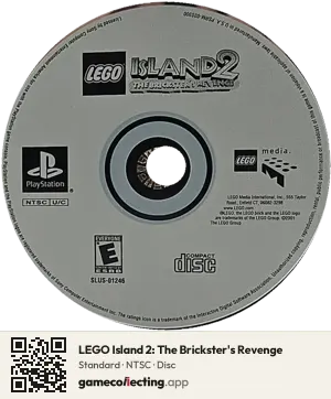 LEGO Island 2: The Brickster's Revenge PlayStation, NTSC disc