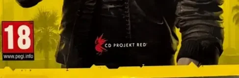 Cyberpunk 2077, the PEGI square on its front