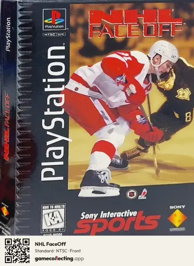 NHL FaceOff PlayStation, NTSC box front