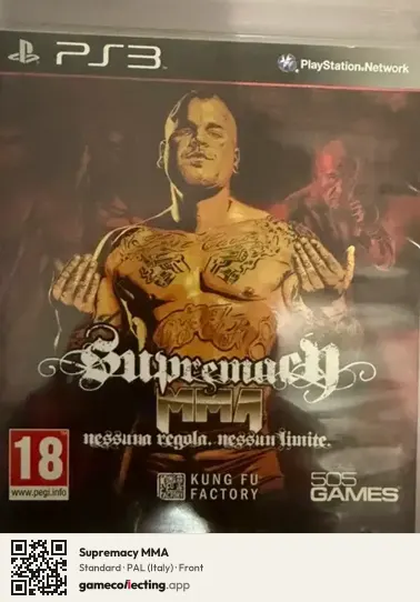 Supremacy MMA PlayStation 3, Italy box front