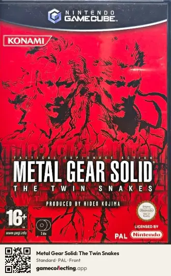 Metal Gear Solid: The Twin Snakes Nintendo GameCube, PAL box front