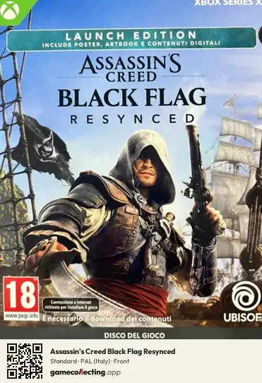 Assassin's Creed Black Flag Resynced Xbox Series X, Italy box front