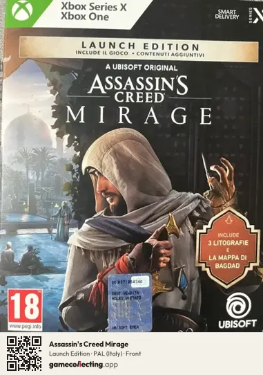 Assassin's Creed Mirage Xbox Series X, Italy box front