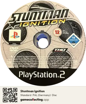 Stuntman Ignition PlayStation 2, PAL disc