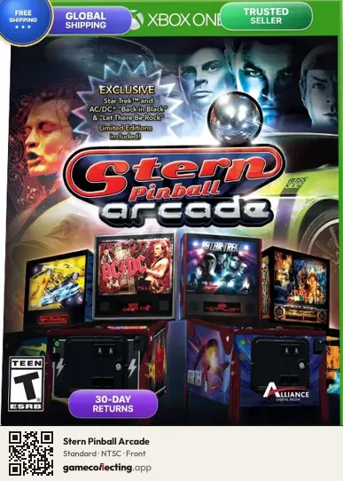 Stern Pinball Arcade Xbox One, NTSC box front