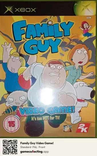 Family Guy Video Game! Xbox, PAL box front