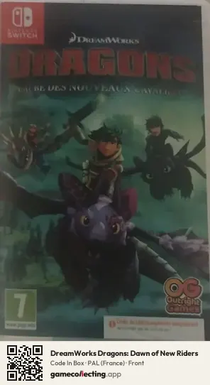 DreamWorks Dragons: Dawn of New Riders Nintendo Switch, France box front