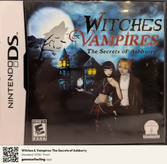 Witches & Vampires: The Secrets of Ashburry Nintendo DS, NTSC box front