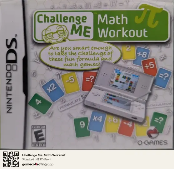 Challenge Me: Math Workout Nintendo DS, NTSC box front