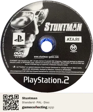 Stuntman PlayStation 2, PAL disc