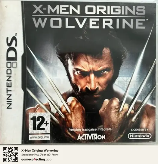 X-Men Origins: Wolverine Nintendo DS, France box front