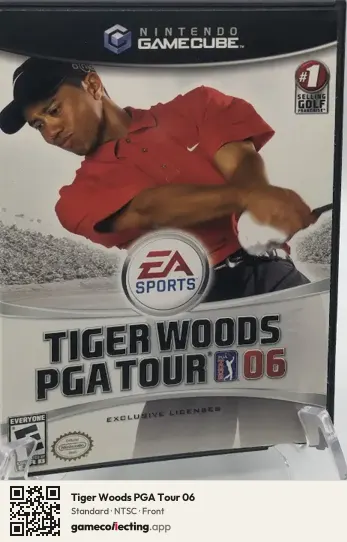 Tiger Woods PGA Tour 06 Nintendo GameCube, NTSC box front