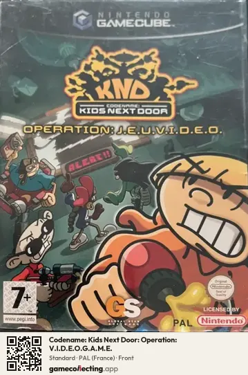 Codename: Kids Next Door: Operation: V.I.D.E.O.G.A.M.E. Nintendo GameCube, France box front