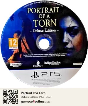 Portrait of a Torn PlayStation 5, PAL disc
