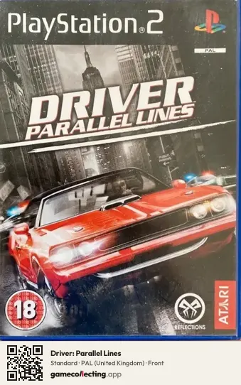 Driver: Parallel Lines PlayStation 2, United Kingdom box front