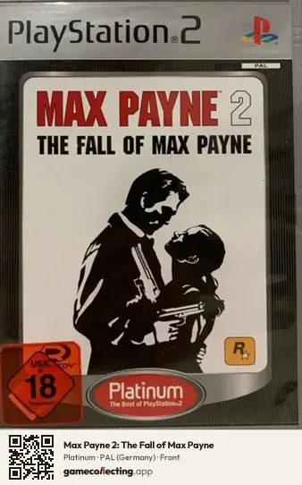 Max Payne 2: The Fall of Max Payne PlayStation 2, Germany box front