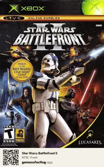 Star Wars: Battlefront II Xbox, NTSC box front