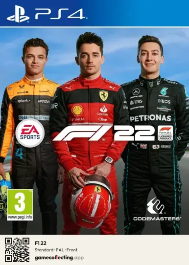 F1 22 PlayStation 4, PAL box front