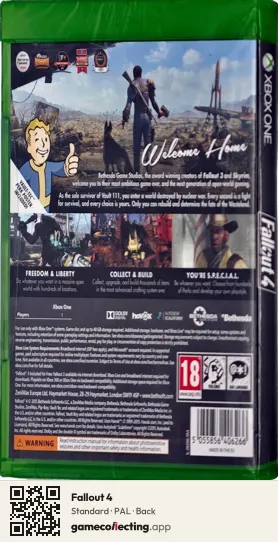 Fallout 4 Xbox One, PAL box back