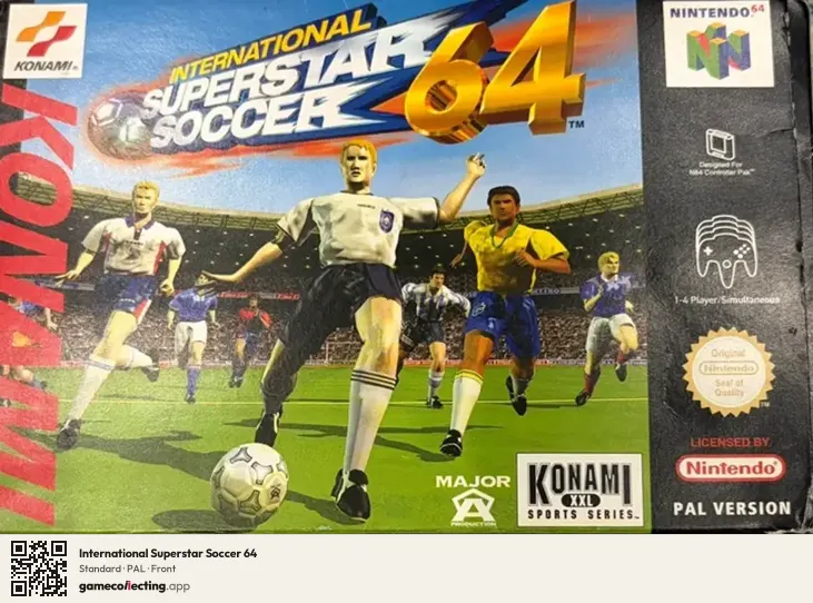 International Superstar Soccer 64 Nintendo 64, PAL box front