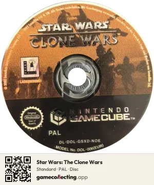 Star Wars: The Clone Wars Nintendo GameCube, PAL disc