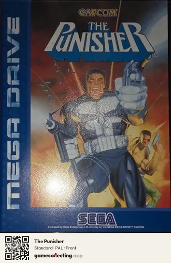 The Punisher Sega Mega Drive / Genesis, PAL box front