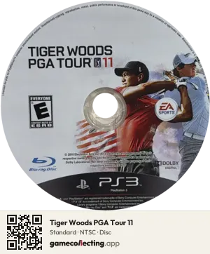 Tiger Woods PGA Tour 11 PlayStation 3, NTSC disc