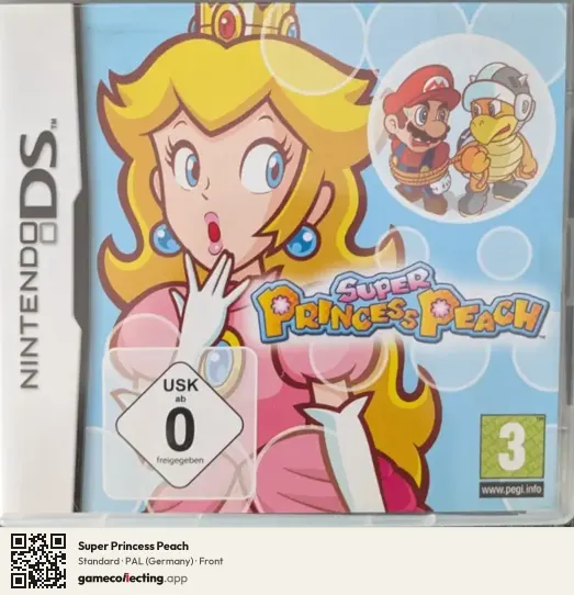 Super Princess Peach Nintendo DS, Germany box front