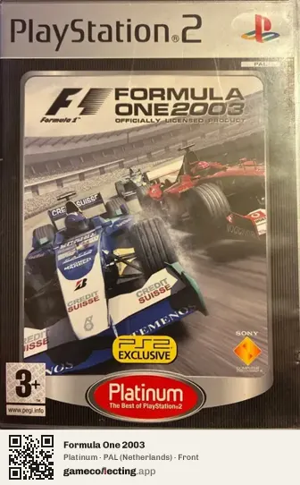 Formula One 2003 PlayStation 2, Netherlands box front