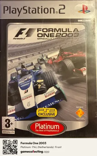 Formula One 2003 PlayStation 2, Netherlands box front