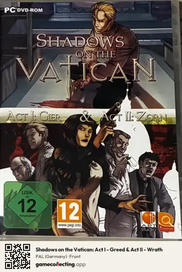 Shadows on the Vatican: Act I - Greed & Act II - Wrath Computer, Germany box front