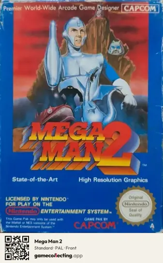 Mega Man 2 Nintendo Entertainment System, PAL box front