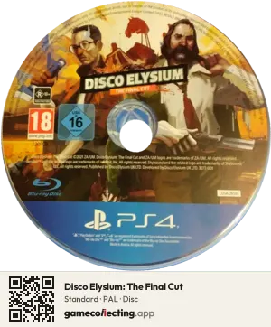 Disco Elysium: The Final Cut PlayStation 4, PAL disc