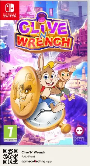 Clive 'N' Wrench Nintendo Switch, PAL box front