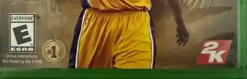NBA 2K17, the ESRB box on its front