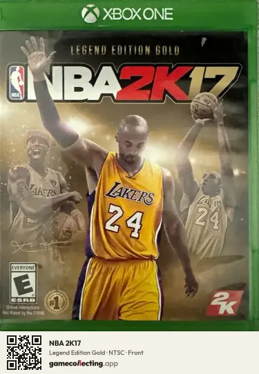 NBA 2K17 Xbox One, NTSC box front