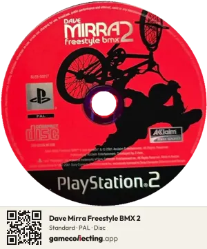 Dave Mirra Freestyle BMX 2 PlayStation 2, PAL disc