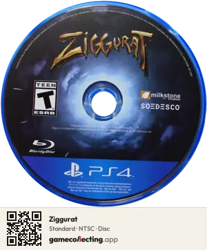 Ziggurat PlayStation 4, NTSC disc