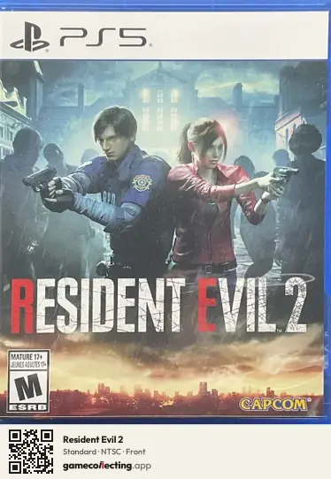 Resident Evil 2 PlayStation 5, NTSC box front